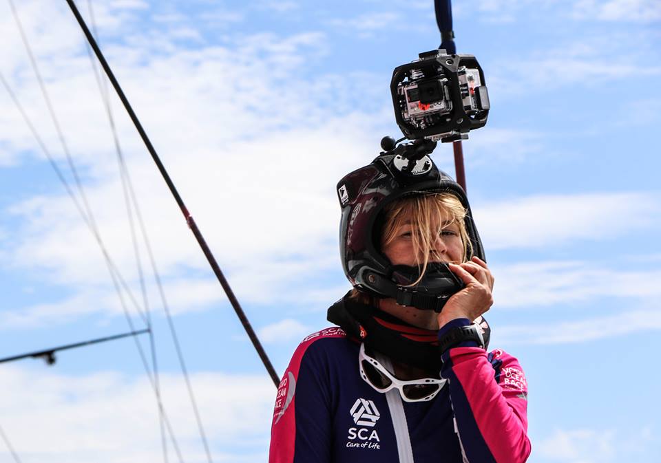Anna-Lena Elled Volvo Ocean Race 360 filming
