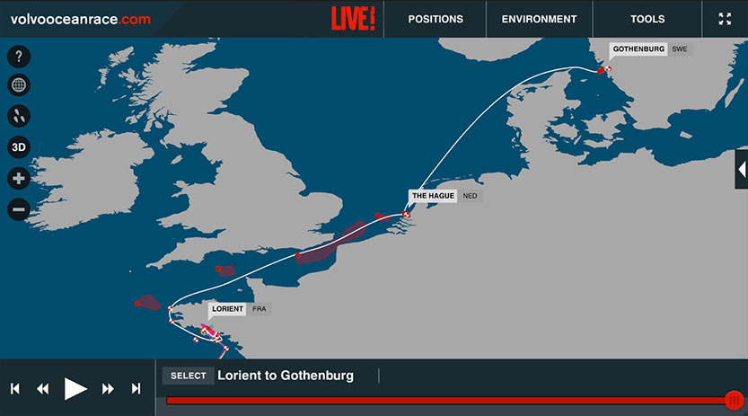 Volvo Ocean Race Tracker Live
